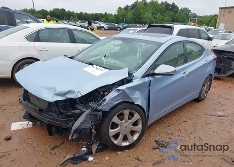 2012 Hyundai Elantra Limited (Ulsan Plant) from USA, damaged, VIN KMHDH4AE0CU254893